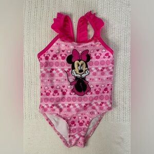 Disney Baby Pink Ruffled Swimsuit